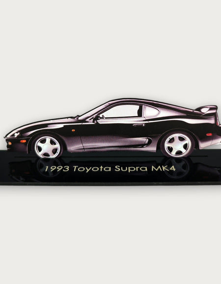 1993 Toyota Supra MK4 (1) Metal Araba Duvar Sanatı, Renkli 2D Pres Döküm Araba Dekoru, Siluet Metal Duvar Sanatı, Araba Severler İçin Hediye, Ayrıntılı Renkli Metal Araba