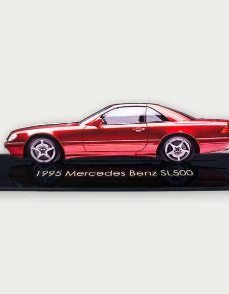 1995 Mercedes Benz SL500 (2) Metal Araba Duvar Sanatı, Renkli 2D Pres Döküm Araba Dekoru, Siluet Metal Duvar Sanatı, Araba Severler İçin Hediye, Ayrıntılı Renkli Metal Araba