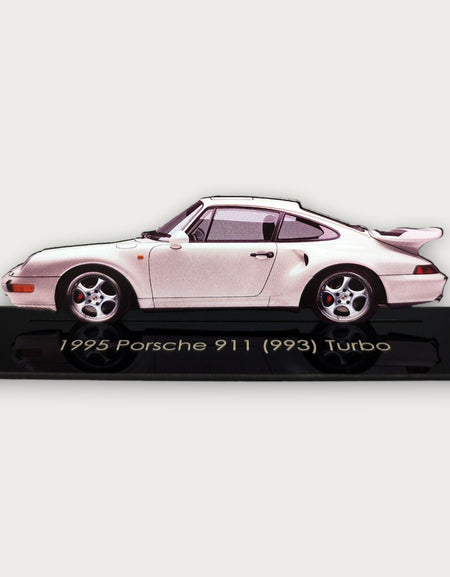 1995 Porsche 911 (993) Turbo (2) Metal Car Wall Art, Color 2D Diecast Car Decor, Silhouette Metal Wall Art, Gift For Car Lovers, Detailed Color Metal Car