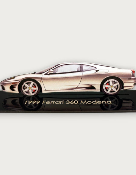 1999 Ferrari 360 Modena (2) Metal Araba Duvar Sanatı, Renkli 2D Pres Döküm Araba Dekoru, Siluet Metal Duvar Sanatı, Araba Severler İçin Hediye, Ayrıntılı Renkli Metal Araba