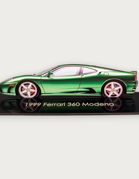 1999 Ferrari 360 Modena (1) Metal Araba Duvar Sanatı, Renkli 2D Pres Döküm Araba Dekoru, Siluet Metal Duvar Sanatı, Araba Severler İçin Hediye, Ayrıntılı Renkli Metal Araba