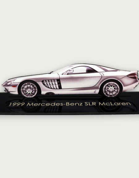 1999 Mercedes-Benz SLR McLaren (1) Metal Car Wall Art, Color 2D Diecast Car Decor, Silhouette Metal Wall Art, Gift For Car Lovers, Detailed Color Metal Car