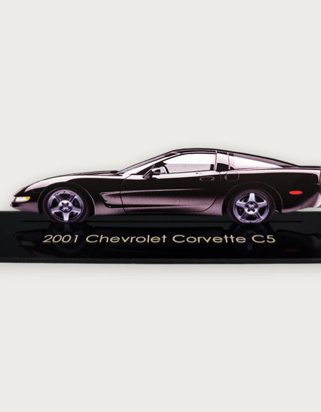 2001 Chevrolet Corvette C5 (1) Metal Car Wall Art, Color 2D Diecast Car Decor, Silhouette Metal Wall Art, Gift For Car Lovers, Detailed Color Metal Car