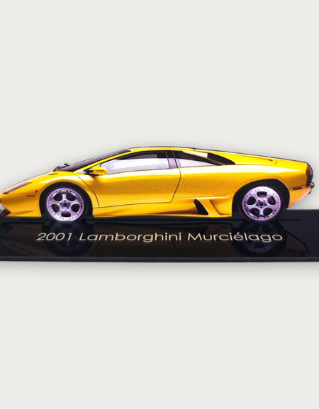 2001 Lamborghini Murciélago (2) Metal Araba Duvar Sanatı, Renkli 2D Pres Döküm Araba Dekoru, Siluet Metal Duvar Sanatı, Araba Severler İçin Hediye, Ayrıntılı Renkli Metal Araba