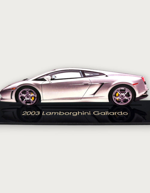 Load image into Gallery viewer, 2003 Lamborghini Gallardo (2) Metal Car Wall Art, Color 2D Diecast Car Decor, Silhouette Metal Wall Art, Gift For Car Lovers, Detailed Color Metal Car
