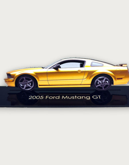 2005 Ford Mustang GT (2) Metal Car Wall Art, Color 2D Diecast Car Decor, Silhouette Metal Wall Art, Gift For Car Lovers, Detailed Color Metal Car