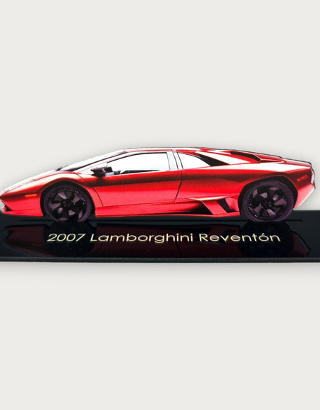 2007 Lamborghini Reventón (1) Metal Araba Duvar Sanatı, Renkli 2D Pres Döküm Araba Dekoru, Siluet Metal Duvar Sanatı, Araba Severler İçin Hediye, Ayrıntılı Renkli Metal Araba