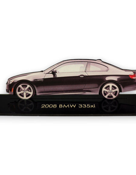 2008 BMW 335xi (2) Metal Araba Duvar Sanatı, Renkli 2D Pres Döküm Araba Dekoru, Siluet Metal Duvar Sanatı, Araba Severler İçin Hediye, Ayrıntılı Renkli Metal Araba