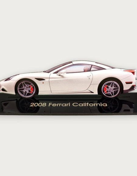 2008 Ferrari California (2) Metal Araba Duvar Sanatı, Renkli 2D Pres Döküm Araba Dekoru, Siluet Metal Duvar Sanatı, Araba Severler İçin Hediye, Ayrıntılı Renkli Metal Araba