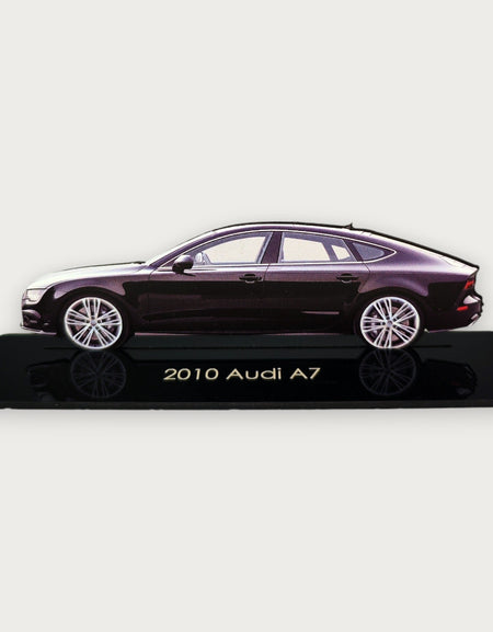 2010 Audi A7 (1) Metal Araba Duvar Sanatı, Renkli 2D Pres Döküm Araba Dekoru, Siluet Metal Duvar Sanatı, Araba Severler İçin Hediye, Ayrıntılı Renkli Metal Araba