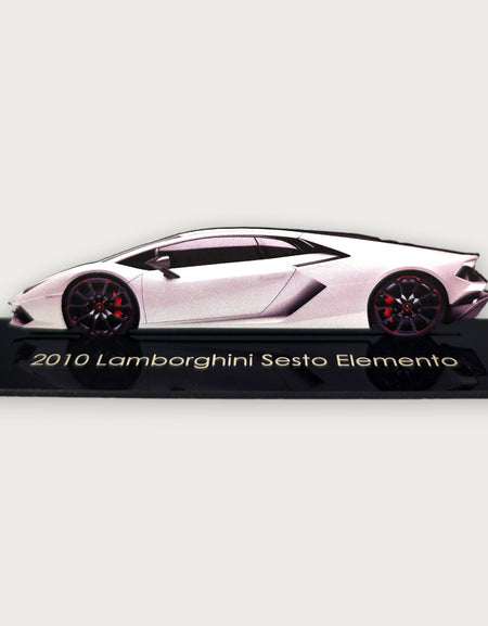 2010 Lamborghini Sesto Elemento (2) Metal Araba Duvar Sanatı, Renkli 2D Pres Döküm Araba Dekoru, Siluet Metal Duvar Sanatı, Araba Severler İçin Hediye, Ayrıntılı Renkli Metal Araba