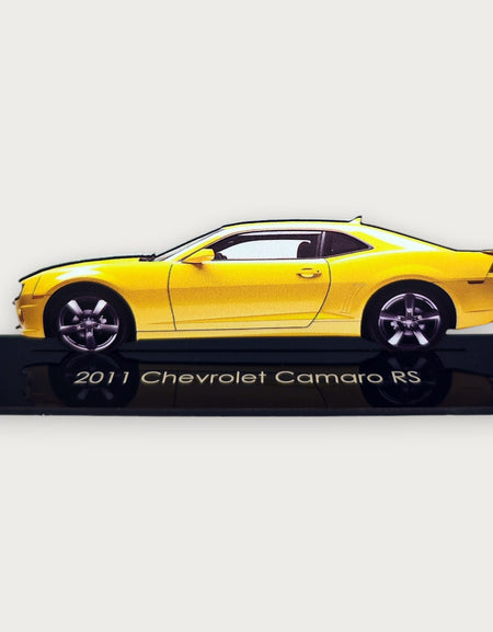 2011 Chevrolet Camaro RS (2) Metal Araba Duvar Sanatı, Renkli 2D Pres Döküm Araba Dekoru, Siluet Metal Duvar Sanatı, Araba Severler İçin Hediye, Ayrıntılı Renkli Metal Araba