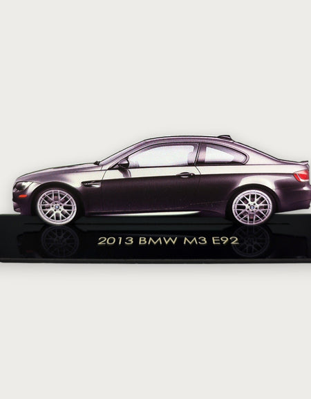 2013 BMW M3 E92 (1) Metal Araba Duvar Sanatı, Renkli 2D Pres Döküm Araba Dekoru, Siluet Metal Duvar Sanatı, Araba Severler İçin Hediye, Ayrıntılı Renkli Metal Araba