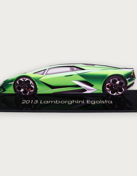 2013 Lamborghini Egoista (2) Metal Araba Duvar Sanatı, Renkli 2D Pres Döküm Araba Dekoru, Siluet Metal Duvar Sanatı, Araba Severler İçin Hediye, Ayrıntılı Renkli Metal Araba