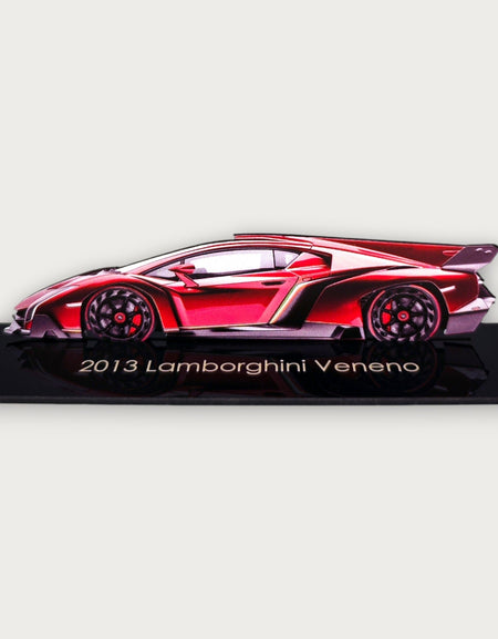 2013 Lamborghini Veneno (1) Metal Araba Duvar Sanatı, Renkli 2D Pres Döküm Araba Dekoru, Siluet Metal Duvar Sanatı, Araba Severler İçin Hediye, Ayrıntılı Renkli Metal Araba