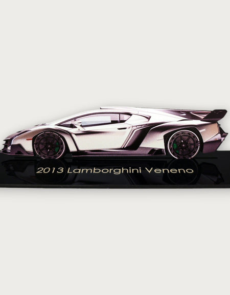 2013 Lamborghini Veneno (2) Metal Araba Duvar Sanatı, Renkli 2D Pres Döküm Araba Dekoru, Siluet Metal Duvar Sanatı, Araba Severler İçin Hediye, Ayrıntılı Renkli Metal Araba