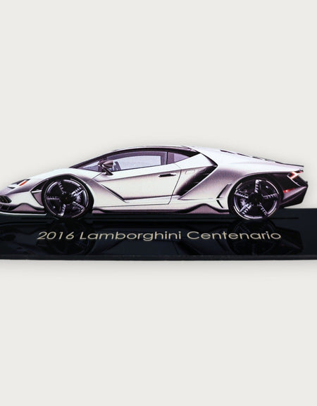 2016 Lamborghini Centenario (2) Metal Araba Duvar Sanatı, Renkli 2D Pres Döküm Araba Dekoru, Siluet Metal Duvar Sanatı, Araba Severler İçin Hediye, Ayrıntılı Renkli Metal Araba