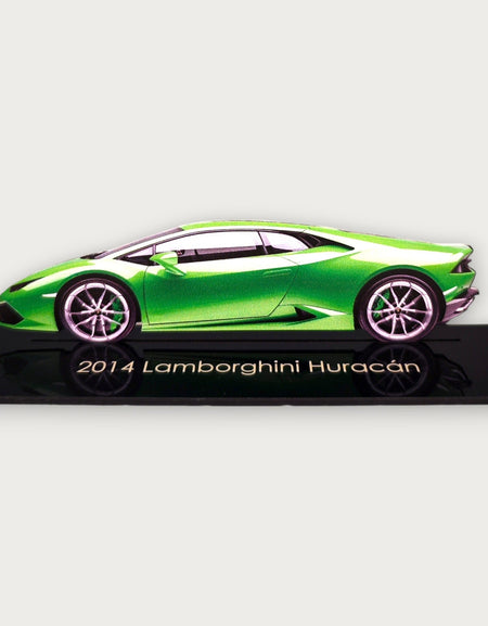 2014 Lamborghini Huracán (1) Metal Araba Duvar Sanatı, Renkli 2D Pres Döküm Araba Dekoru, Siluet Metal Duvar Sanatı, Araba Severler İçin Hediye, Ayrıntılı Renkli Metal Araba