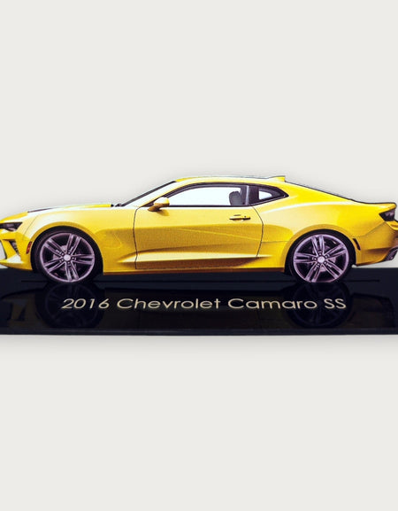 2016 Chevrolet Camaro SS (2) Metal Car Wall Art, Color 2D Diecast Car Decor, Silhouette Metal Wall Art, Gift For Car Lovers, Detailed Color Metal Car