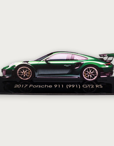 2017 Porsche 911 (991) GT2 RS (1) Metal Araba Duvar Sanatı, Renkli 2D Pres Döküm Araba Dekoru, Siluet Metal Duvar Sanatı, Araba Severler İçin Hediye, Ayrıntılı Renkli Metal Araba