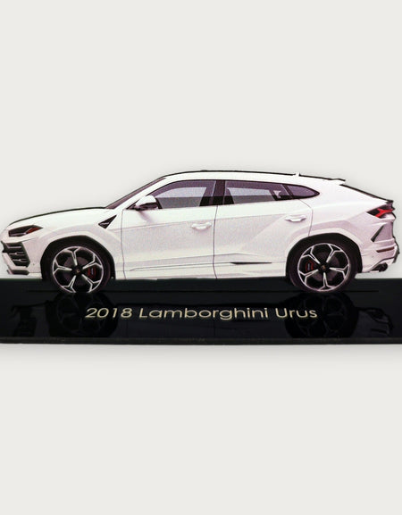 2018 Lamborghini Urus (1) Metal Car Wall Art, Color 2D Diecast Car Decor, Silhouette Metal Wall Art, Gift For Car Lovers, Detailed Color Metal Car
