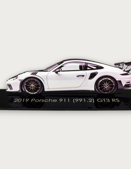 2019 Porsche 911 (991.2) GT3 RS (2) Metal Araba Duvar Sanatı, Renkli 2D Pres Döküm Araba Dekoru, Siluet Metal Duvar Sanatı, Araba Severler İçin Hediye, Ayrıntılı Renkli Metal Araba
