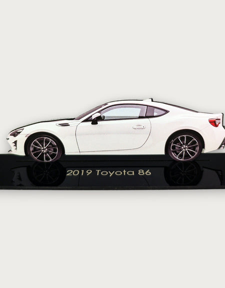 2019 Toyota 86 (2) Metal Car Wall Art, Color 2D Diecast Car Decor, Silhouette Metal Wall Art, Gift For Car Lovers, Detailed Color Metal Car