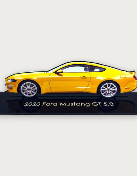 2020 Ford Mustang GT 5.0 (2) Metal Araba Duvar Sanatı, Renkli 2D Pres Döküm Araba Dekoru, Siluet Metal Duvar Sanatı, Araba Severler İçin Hediye, Ayrıntılı Renkli Metal Araba