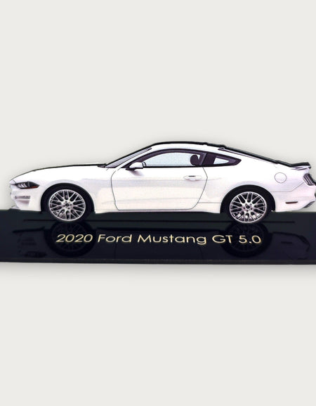 2020 Ford Mustang GT 5.0 (1) Metal Car Wall Art, Color 2D Diecast Car Decor, Silhouette Metal Wall Art, Gift For Car Lovers, Detailed Color Metal Car