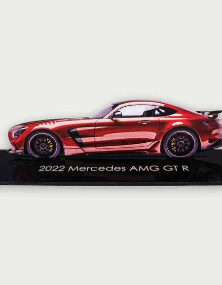 2022 Mercedes AMG GT R (1) Metal Car Wall Art, Color 2D Diecast Car Decor, Silhouette Metal Wall Art, Gift For Car Lovers, Detailed Color Metal Car