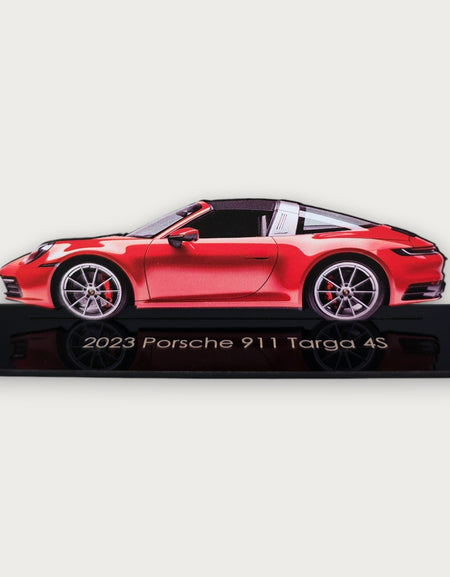 2023 Porsche 911 Targa 4S (2) Metal Araba Duvar Sanatı, Renkli 2D Pres Döküm Araba Dekoru, Siluet Metal Duvar Sanatı, Araba Severler İçin Hediye, Ayrıntılı Renkli Metal Araba