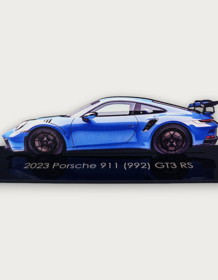 2023 Porsche 911 (992) GT3 RS (1) Metal Car Wall Art, Color 2D Diecast Car Decor, Silhouette Metal Wall Art, Gift For Car Lovers, Detailed Color Metal Car