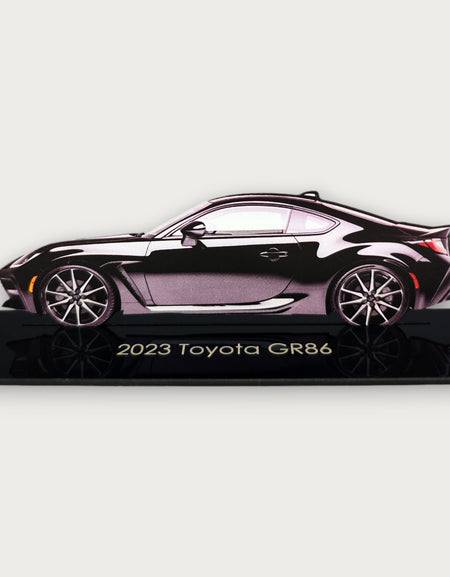 2023 Toyota GR86 (1) Metal Araba Duvar Sanatı, Renkli 2D Pres Döküm Araba Dekoru, Siluet Metal Duvar Sanatı, Araba Severler İçin Hediye, Ayrıntılı Renkli Metal Araba