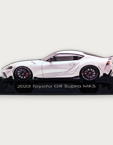 2023 Toyota GR Supra MK5 (2) Metal Araba Duvar Sanatı, Renkli 2D Pres Döküm Araba Dekoru, Siluet Metal Duvar Sanatı, Araba Severler İçin Hediye, Ayrıntılı Renkli Metal Araba