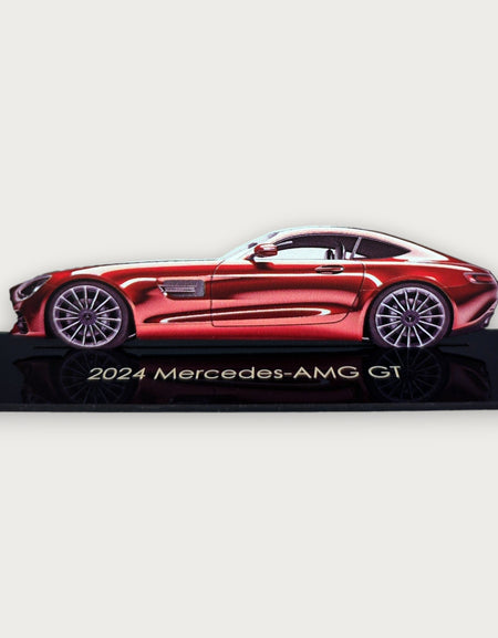 2024 Mercedes-AMG GT (1) Metal Araba Duvar Sanatı, Renkli 2D Pres Döküm Araba Dekoru, Siluet Metal Duvar Sanatı, Araba Severler İçin Hediye, Ayrıntılı Renkli Metal Araba
