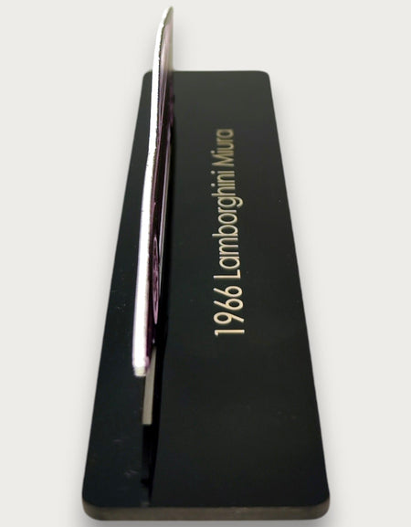 1966 Lamborghini Miura (1) Metal Car Wall Art, Color 2D Diecast Car Decor, Silhouette Metal Wall Art, Gift For Car Lovers, Detailed Color Metal Car