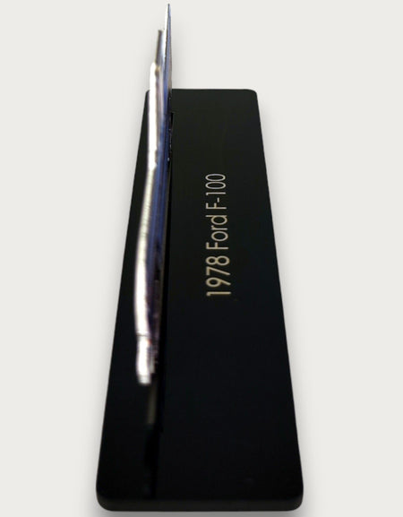 1978 Ford F-100 (2) Metal Araba Duvar Sanatı, Renkli 2D Pres Döküm Araba Dekoru, Siluet Metal Duvar Sanatı, Araba Severler İçin Hediye, Ayrıntılı Renkli Metal Araba