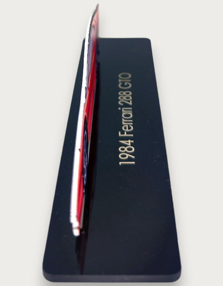 1984 Ferrari 288 GTO (1) Metal Araba Duvar Sanatı, Renkli 2D Pres Döküm Araba Dekoru, Siluet Metal Duvar Sanatı, Araba Severler İçin Hediye, Ayrıntılı Renkli Metal Araba