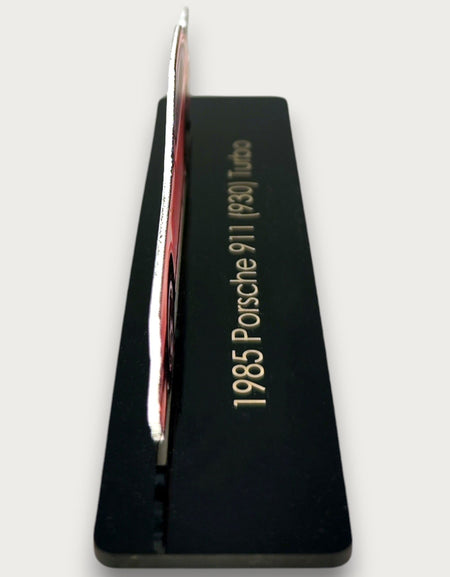 1985 Porsche 911 (930) Turbo (1) Metal Araba Duvar Sanatı, Renkli 2D Pres Döküm Araba Dekoru, Siluet Metal Duvar Sanatı, Araba Severler İçin Hediye, Ayrıntılı Renkli Metal Araba