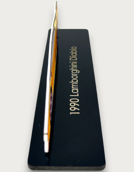 1990 Lamborghini Diablo (2) Metal Araba Duvar Sanatı, Renkli 2D Pres Döküm Araba Dekoru, Siluet Metal Duvar Sanatı, Araba Severler İçin Hediye, Ayrıntılı Renkli Metal Araba