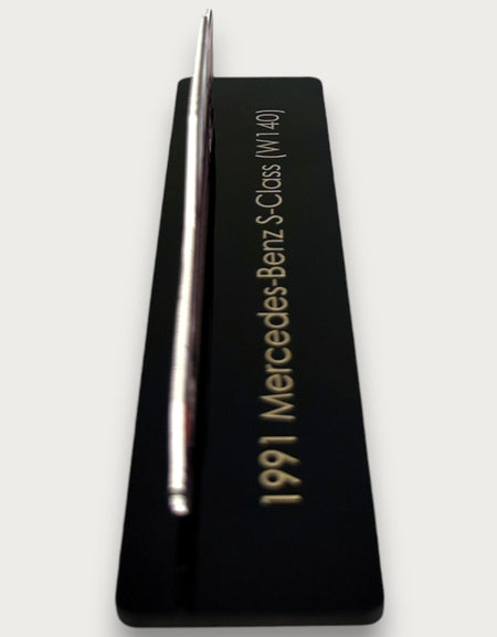 1991 Mercedes-Benz S-Class (W140) (1) Metal Car Wall Art, Color 2D Diecast Car Decor, Silhouette Metal Wall Art, Gift For Car Lovers, Detailed Color Metal Car