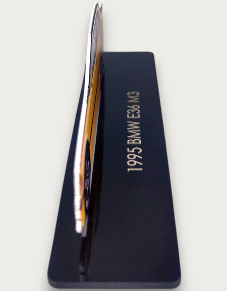 1995 BMW E36 M3 (2) Metal Car Wall Art, Color 2D Diecast Car Decor, Silhouette Metal Wall Art, Gift For Car Lovers, Detailed Color Metal Car