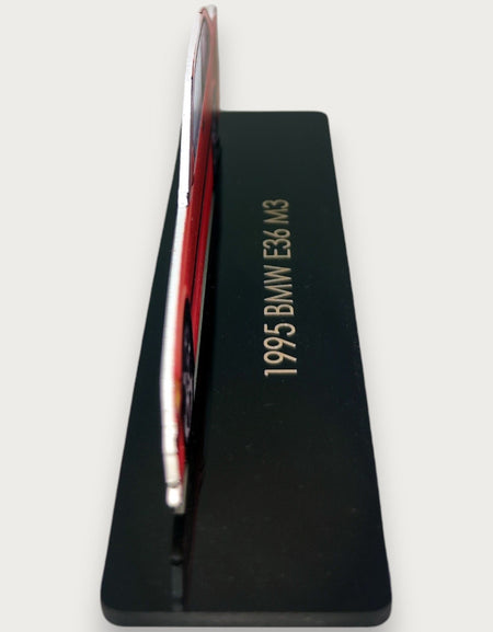 1995 BMW E36 M3 (1) Metal Araba Duvar Sanatı, Renkli 2D Pres Döküm Araba Dekoru, Siluet Metal Duvar Sanatı, Araba Severler İçin Hediye, Ayrıntılı Renkli Metal Araba