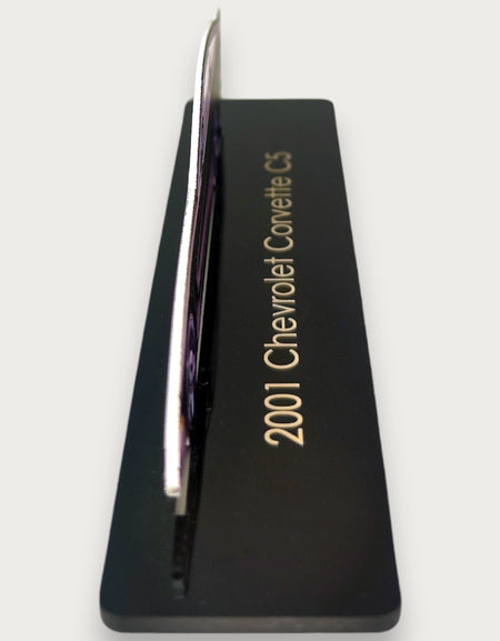 2001 Chevrolet Corvette C5 (1) Metal Car Wall Art, Color 2D Diecast Car Decor, Silhouette Metal Wall Art, Gift For Car Lovers, Detailed Color Metal Car