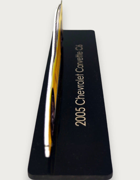 2005 Chevrolet Corvette C6 (2) Metal Araba Duvar Sanatı, Renkli 2D Pres Döküm Araba Dekoru, Siluet Metal Duvar Sanatı, Araba Severler İçin Hediye, Ayrıntılı Renkli Metal Araba