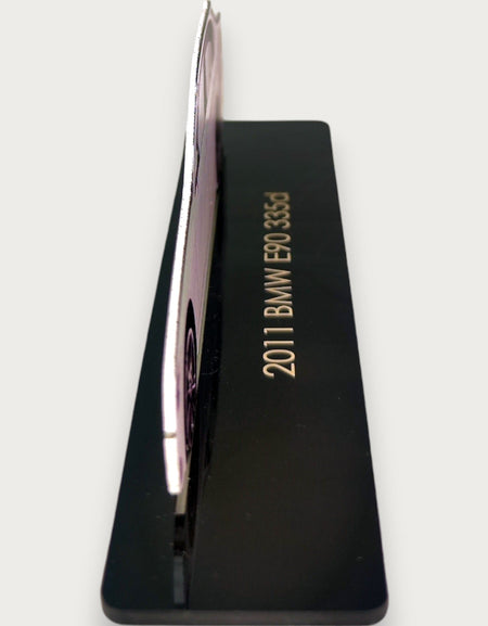 2011 BMW E90 335d (2) Metal Car Wall Art, Color 2D Diecast Car Decor, Silhouette Metal Wall Art, Gift For Car Lovers, Detailed Color Metal Car