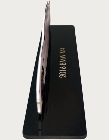 2016 BMW M4 (2) Metal Car Wall Art, Color 2D Diecast Car Decor, Silhouette Metal Wall Art, Gift For Car Lovers, Detailed Color Metal Car