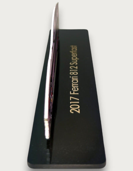 2017 Ferrari 812 Superfast (2) Metal Araba Duvar Sanatı, Renkli 2D Pres Döküm Araba Dekoru, Siluet Metal Duvar Sanatı, Araba Severler İçin Hediye, Ayrıntılı Renkli Metal Araba