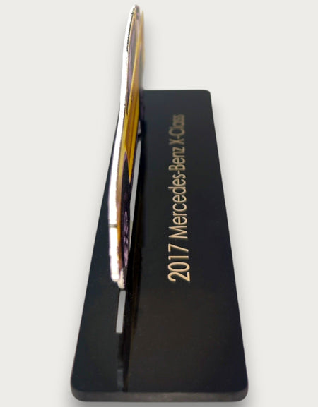 2017 Mercedes-Benz X-Class (2) Metal Car Wall Art, Color 2D Diecast Car Decor, Silhouette Metal Wall Art, Gift For Car Lovers, Detailed Color Metal Car