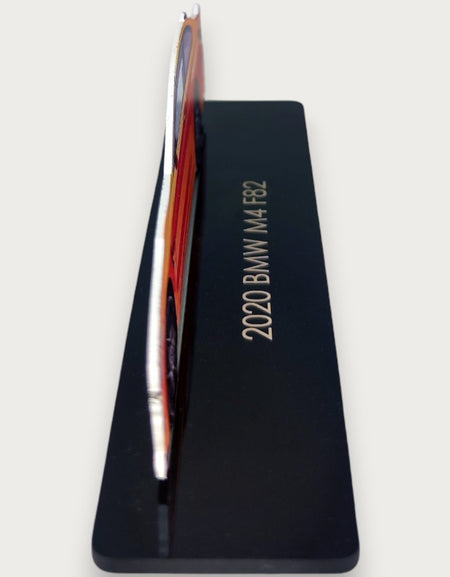 2020 BMW M4 F82 (1) Metal Car Wall Art, Color 2D Diecast Car Decor, Silhouette Metal Wall Art, Gift For Car Lovers, Detailed Color Metal Car